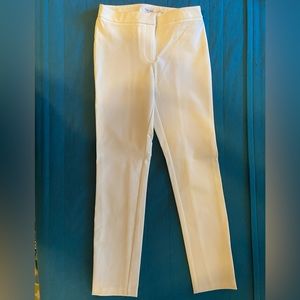 Calvin Klein Tapered white Pants With Hidden Closure